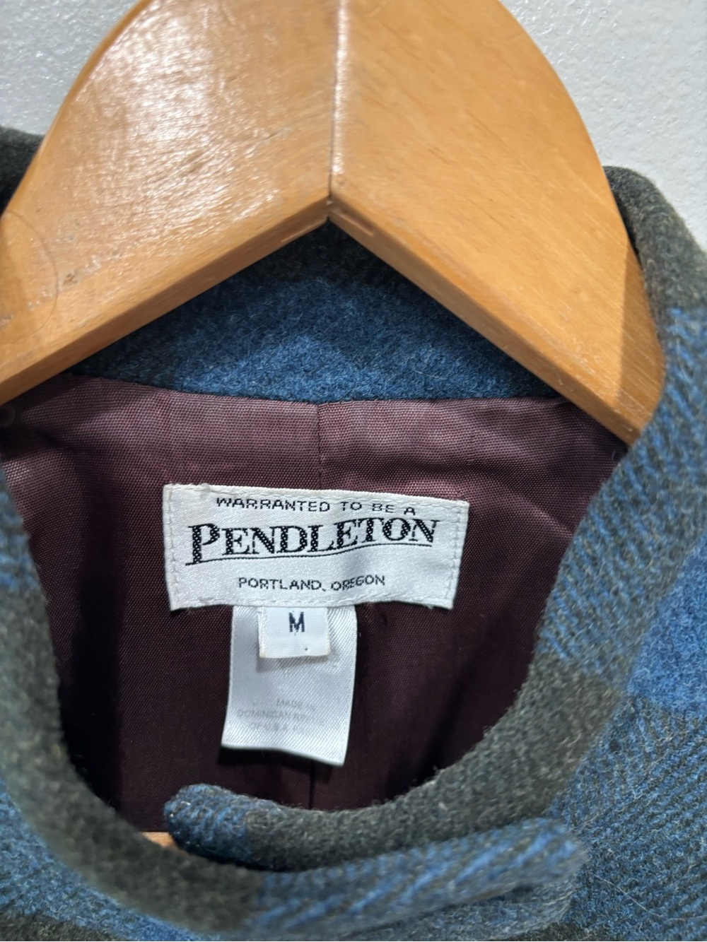 Vintage Pendleton Wool Buffalo Checked Coat Jacket Women’s Size Medium - Picture 2 of 11